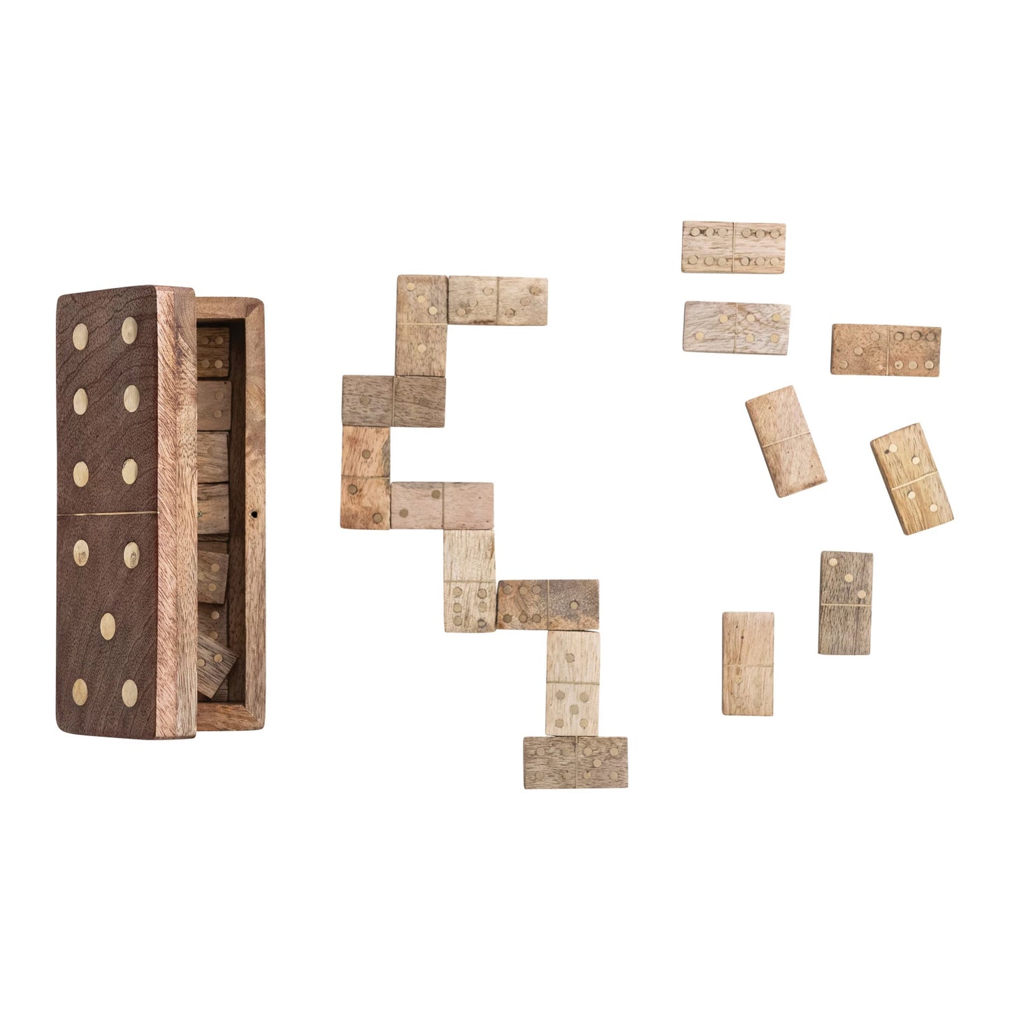Dominoes in Mango Wood Box