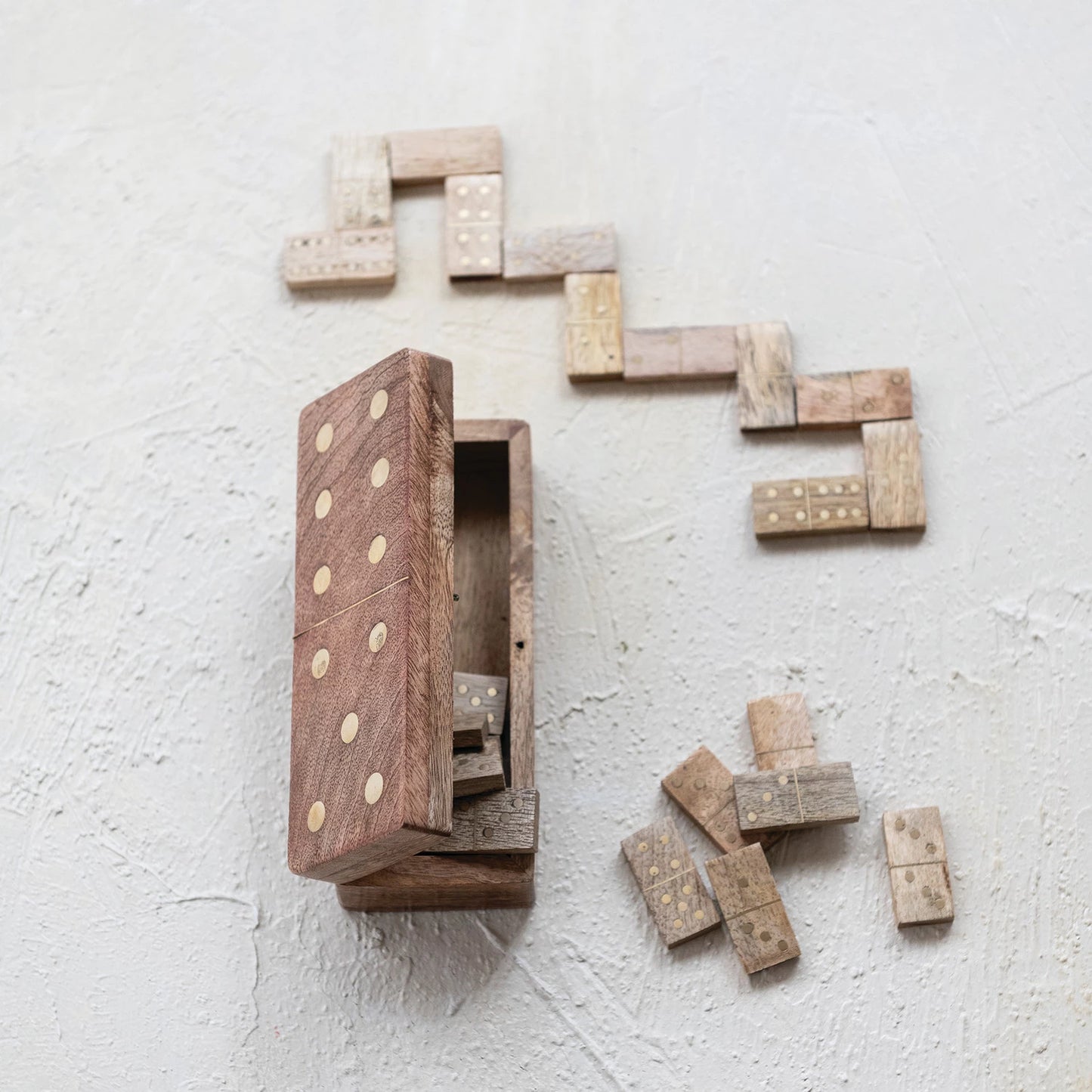 Dominoes in Mango Wood Box