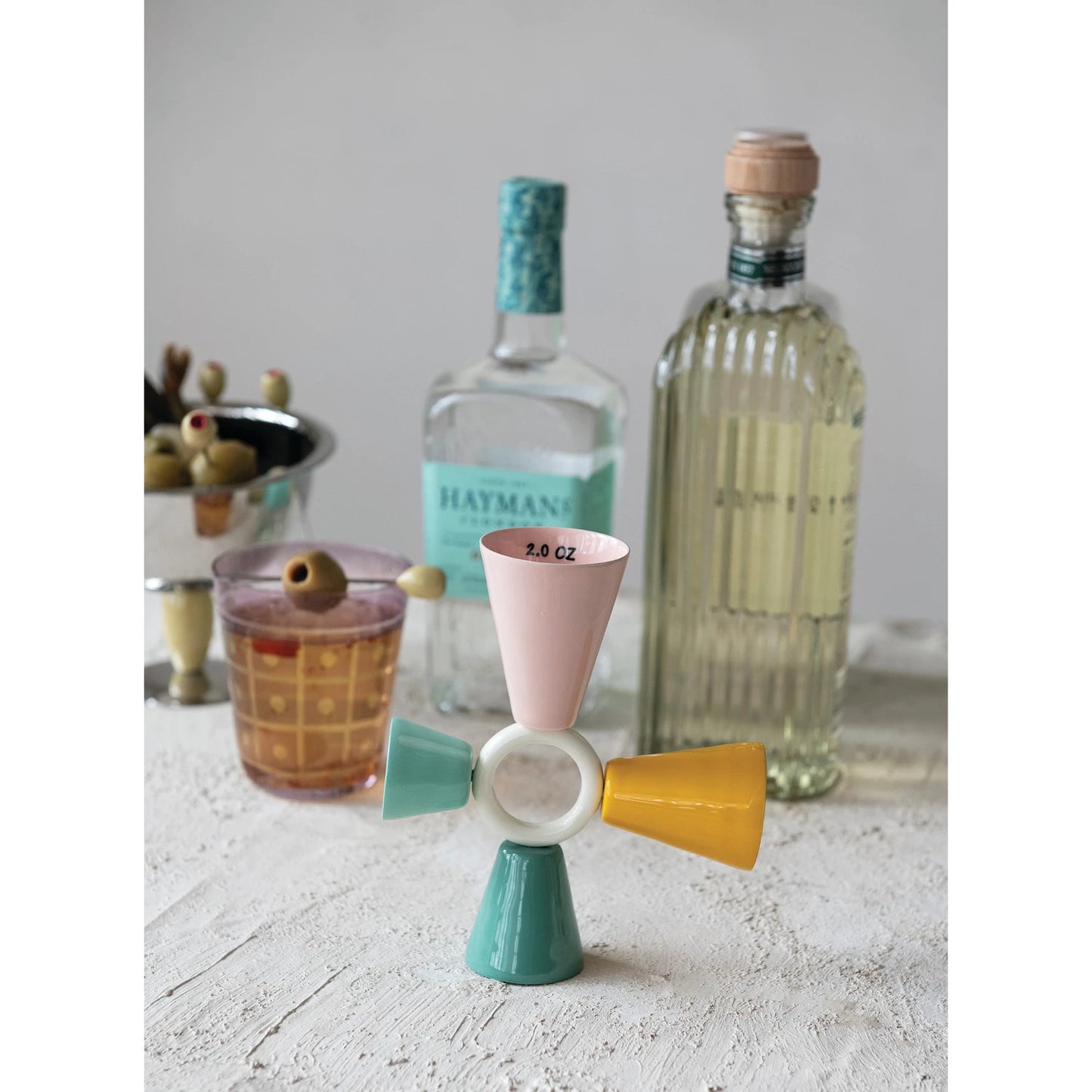 Enameled Metal 4-Way Jigger