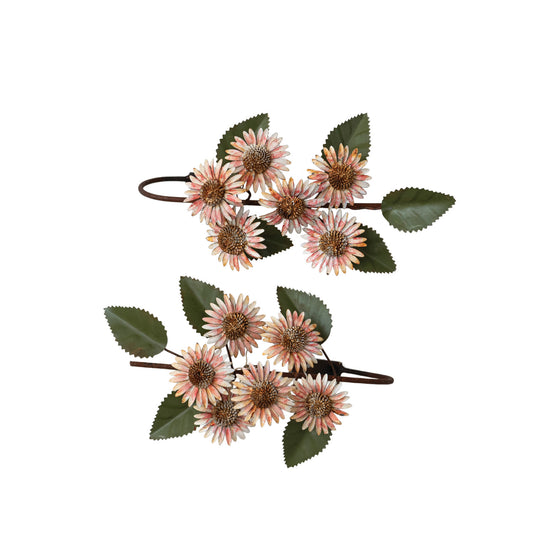 Flower Metal Curtain Tiebacks