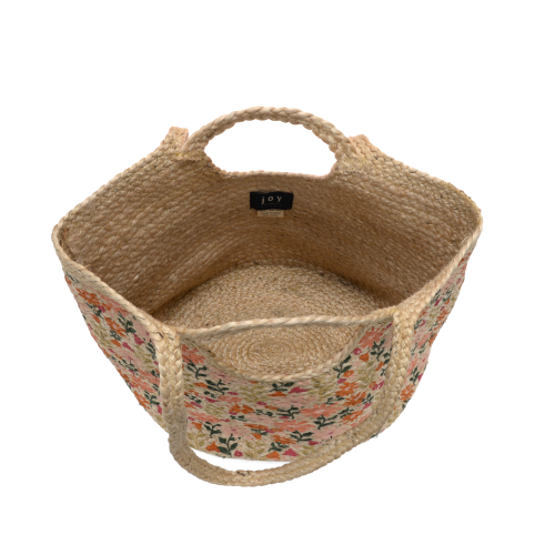 Anya Jute Tote Painted Daisies