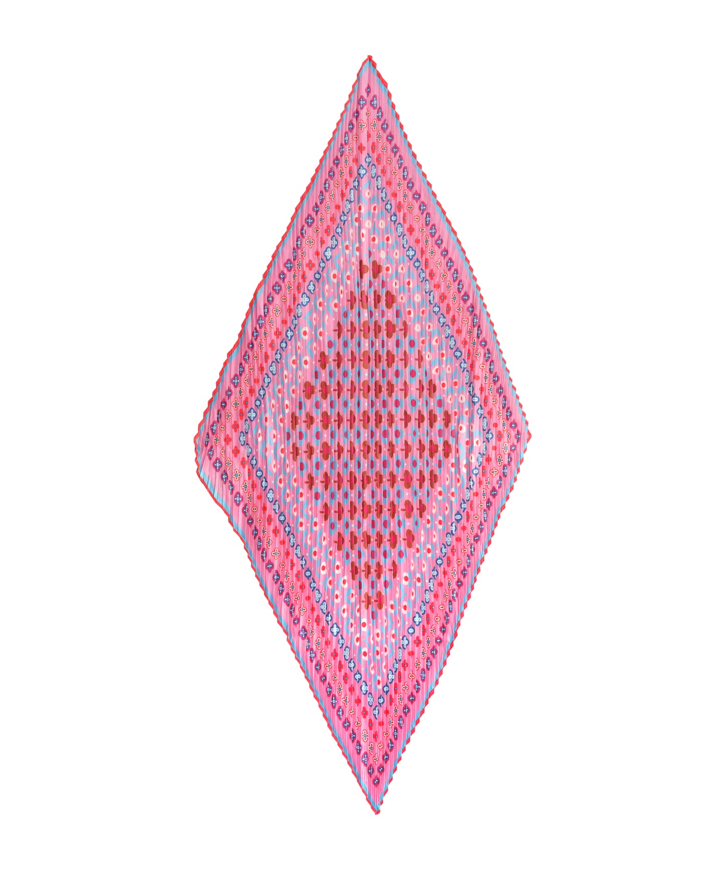 Clover Pleated Diamond Scarf