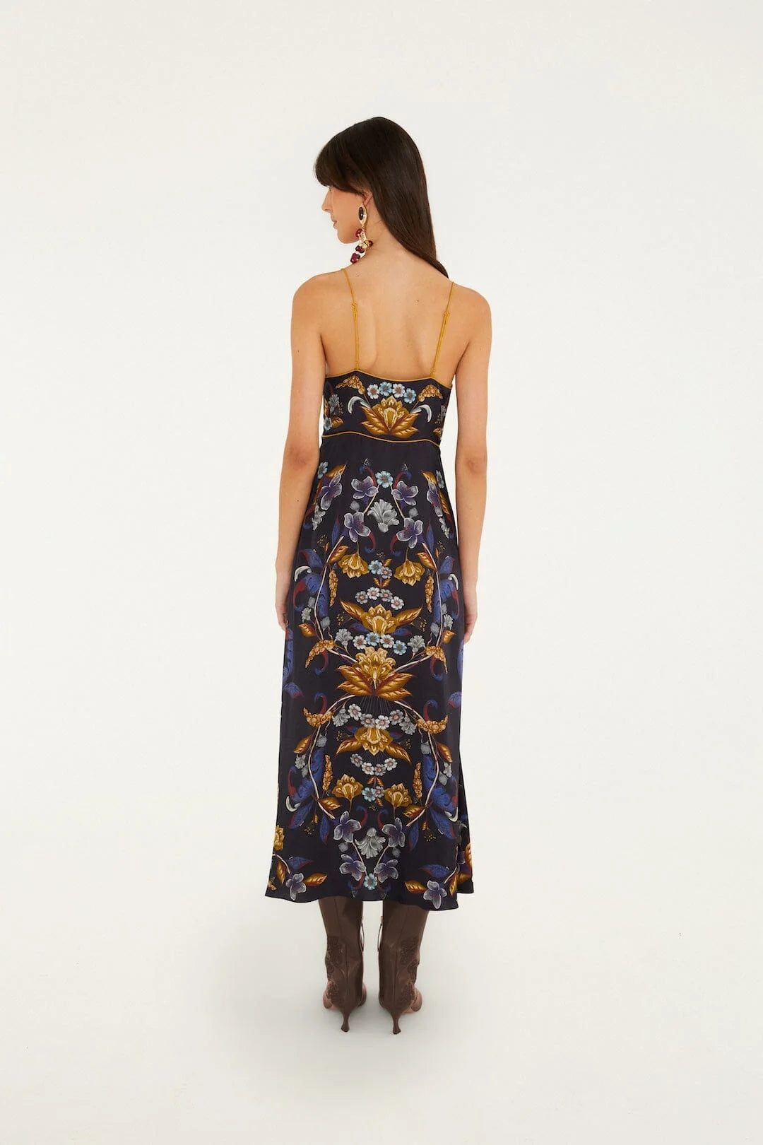 Farm Rio - Golden Nature Slip Dress