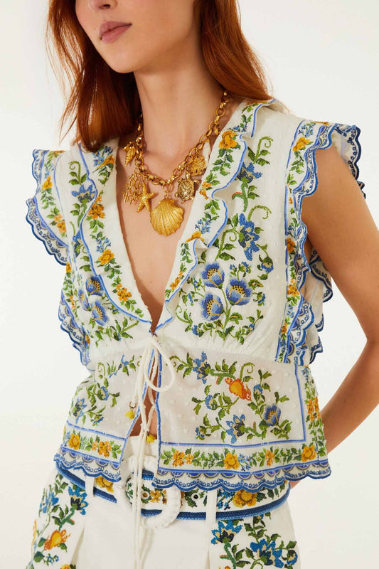 Farm Rio - Emily Floral Blouse