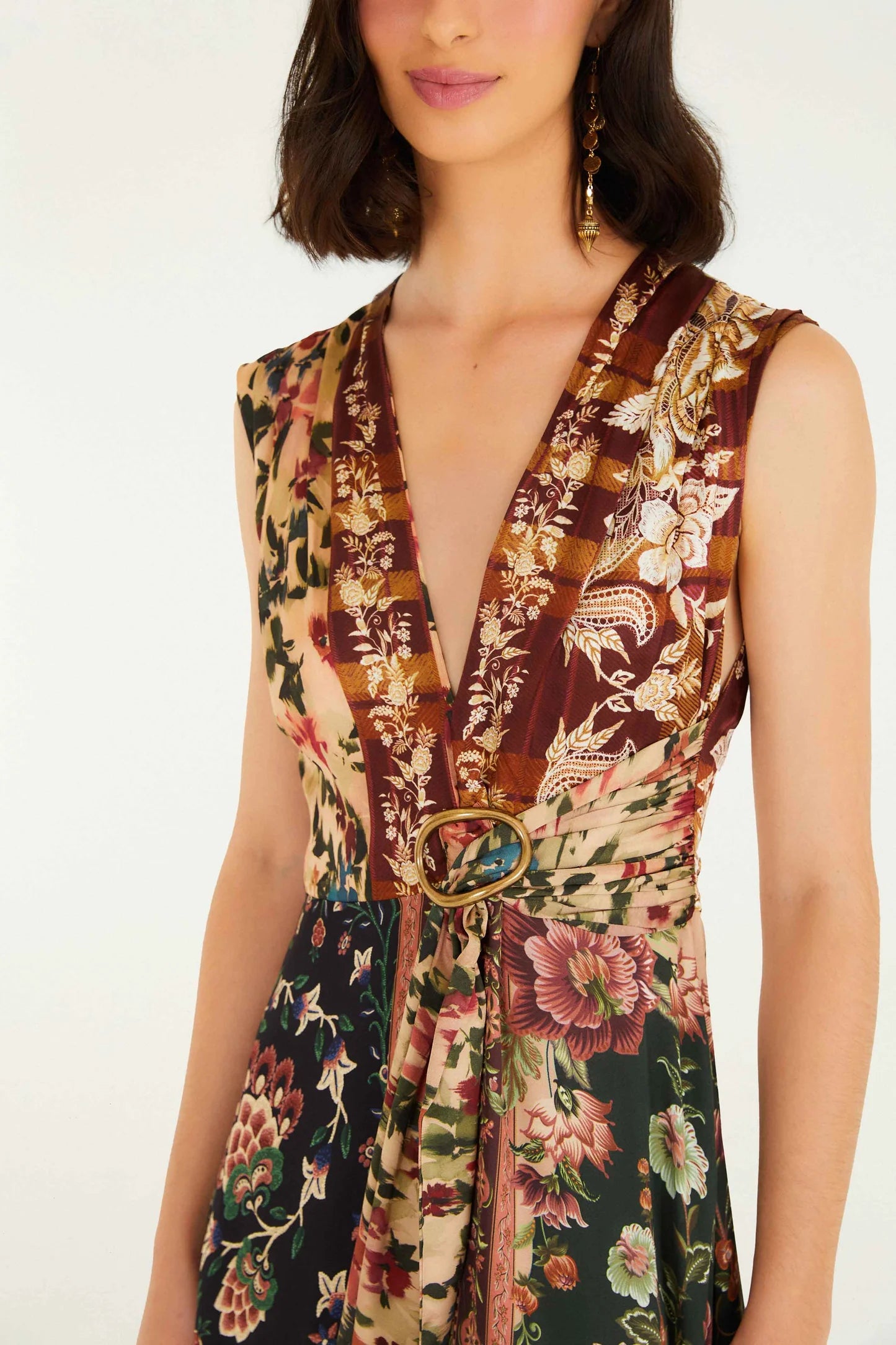 Farm Rio - Winter Garden Sleeveless Maxi Dress
