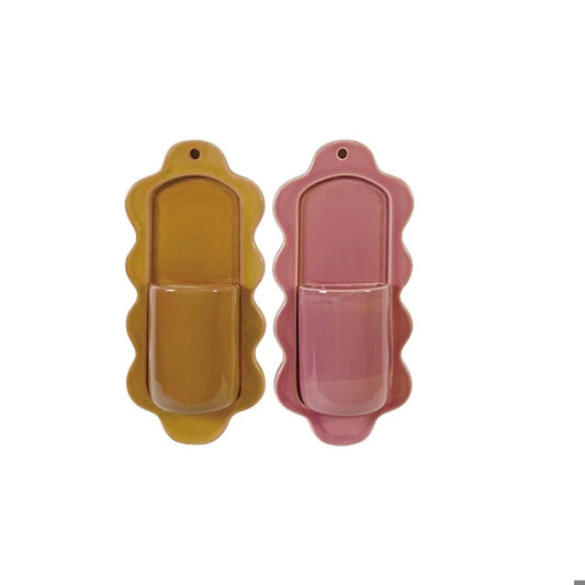 Stoneware Wall Vase Large