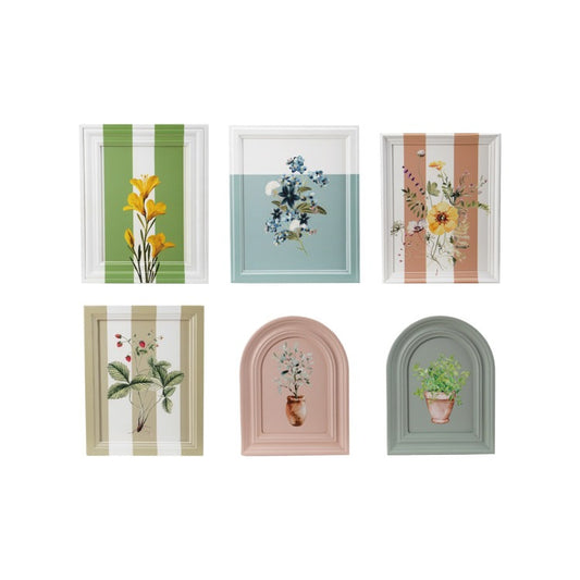 Painted Framed Botanicals Set of 6
