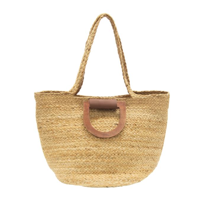 Calypso Jute Wood Handle Tote