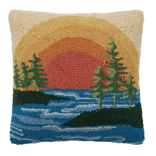 Lake Sunset Hook Pillow