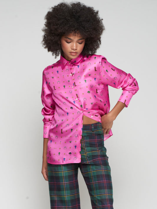 Vilagallo - Equestrian Print Shirt