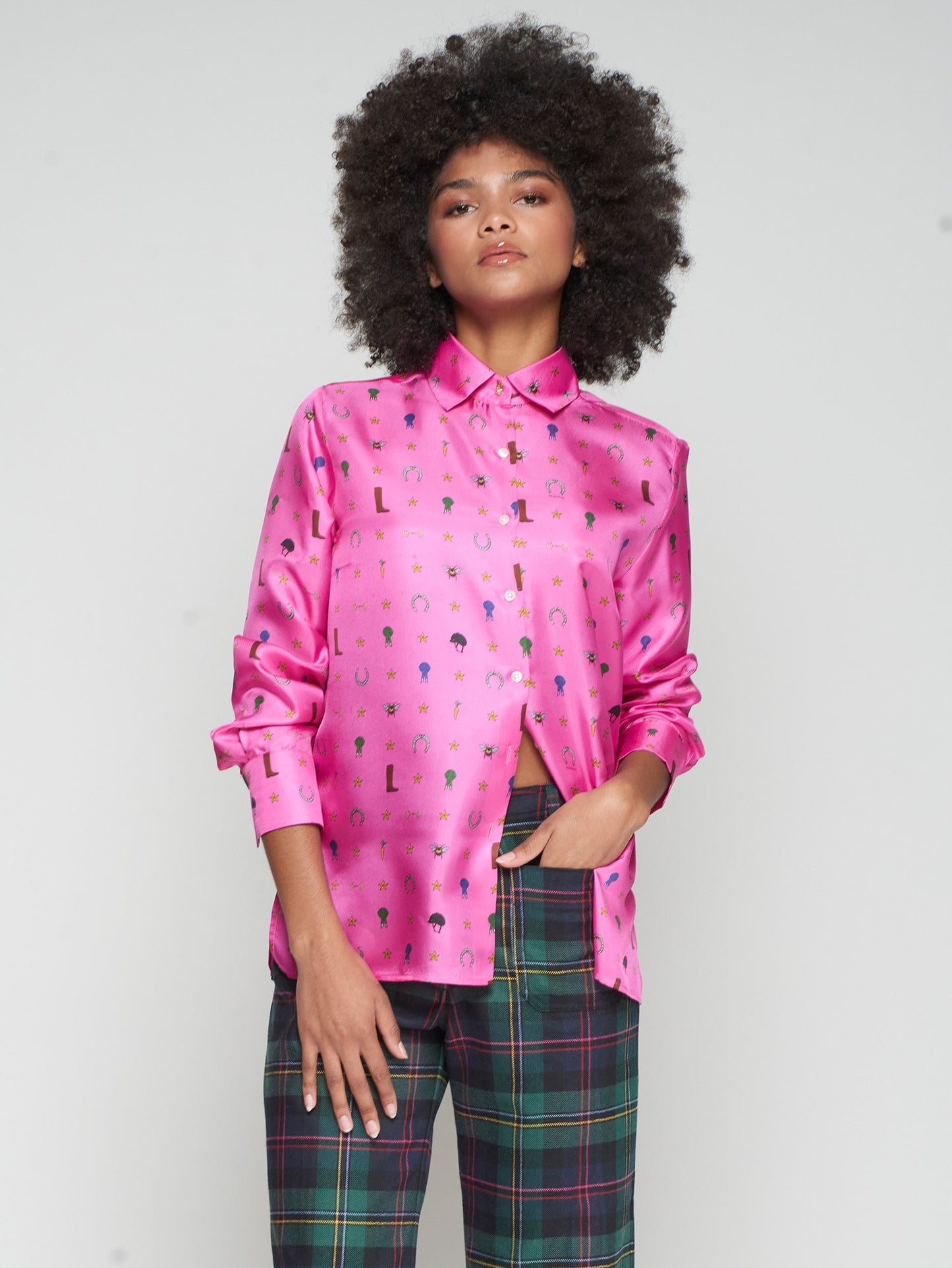 Vilagallo - Equestrian Print Shirt