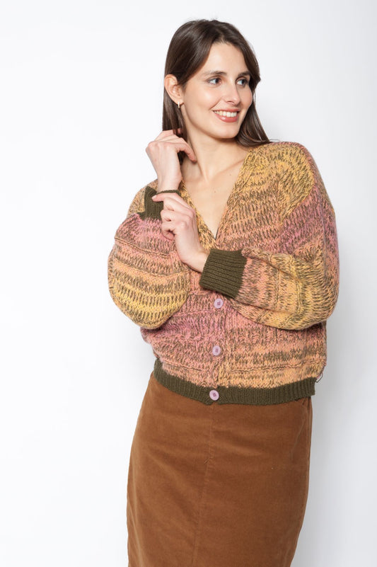 Rainbow Yarn Cardigan
