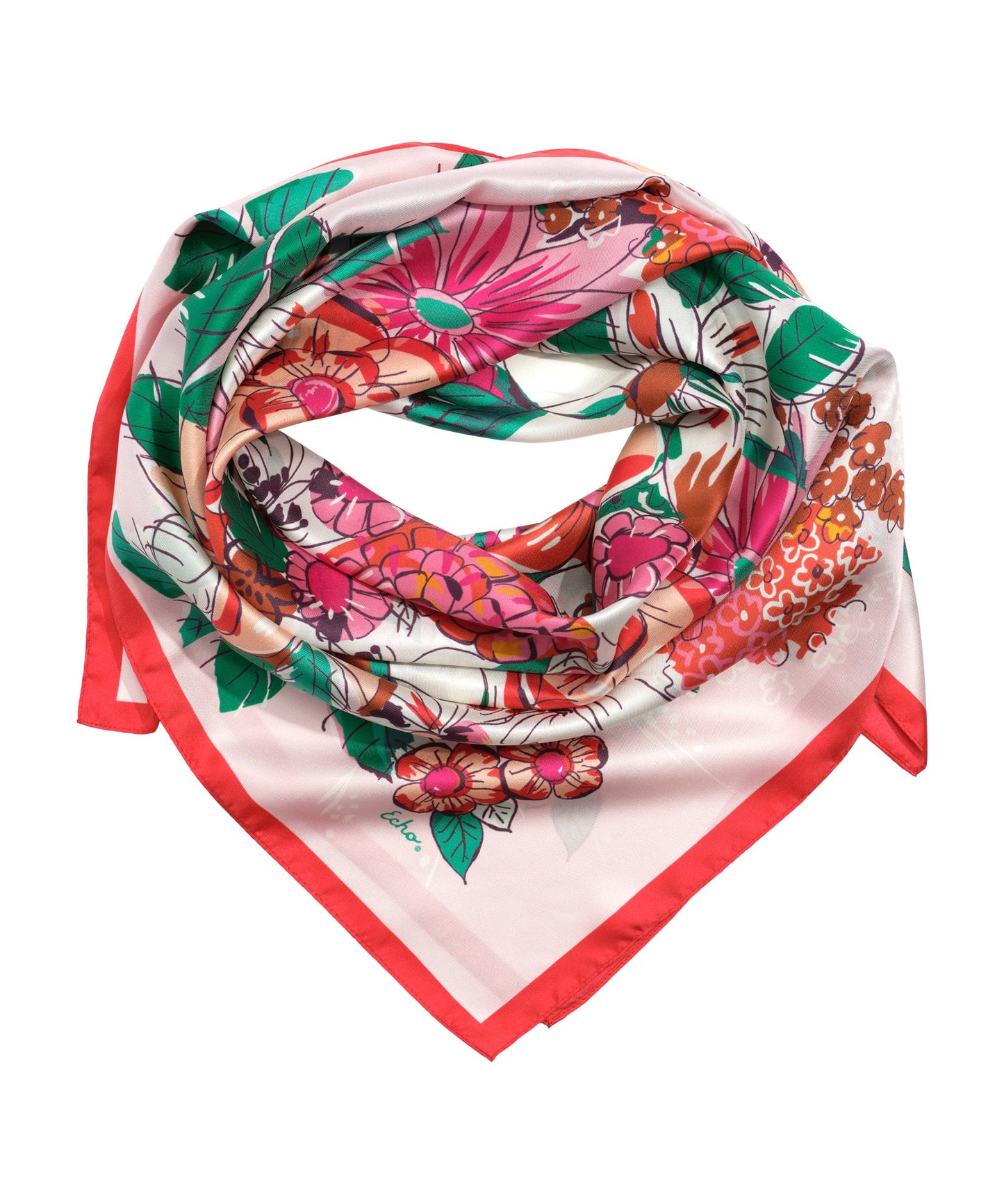 Floral Bouquet Silk Scarf