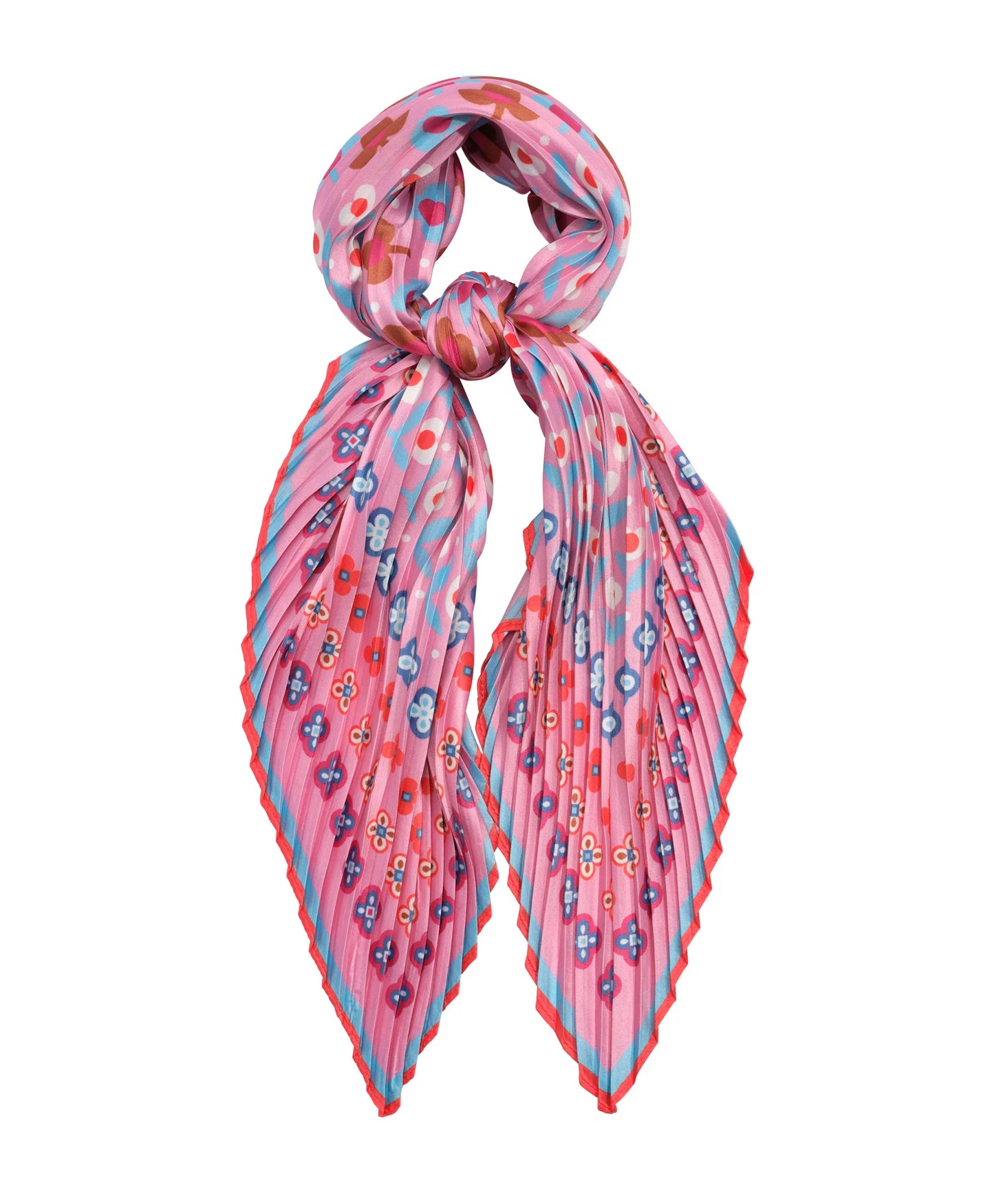 Clover Pleated Diamond Scarf