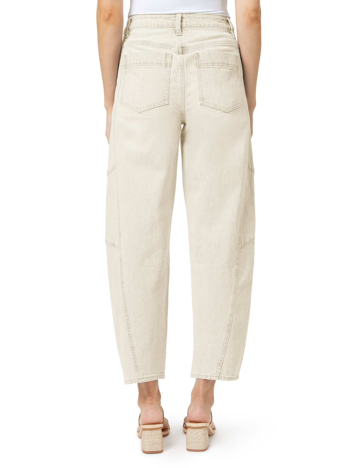 Habitual - Cropped Barrel Jean In Ecru