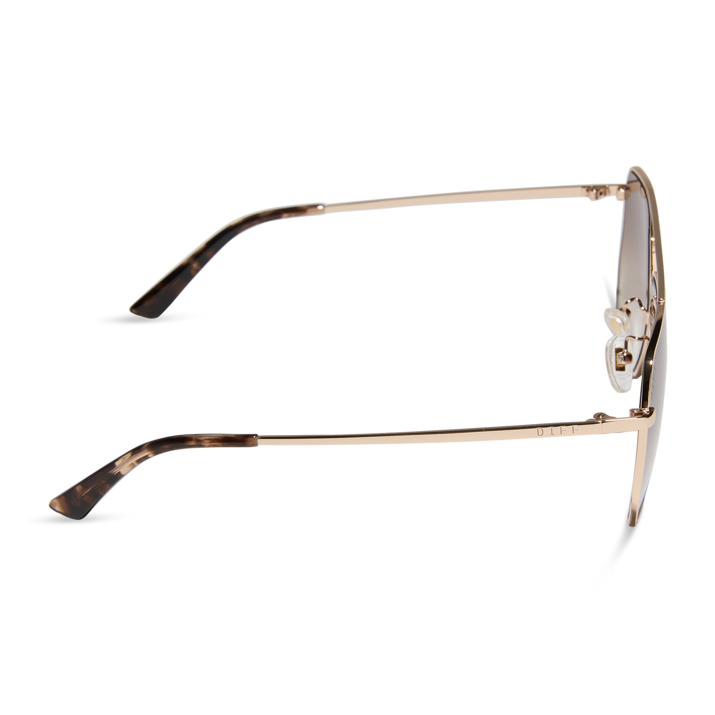 DIFF Sunglasses - Berkely Gold + Brown Gradient Polarized Glasses