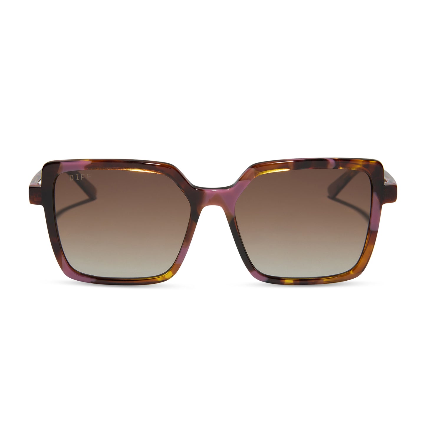 DIFF Sunglasses - Esme Torino Tortoise + Brown Gradient