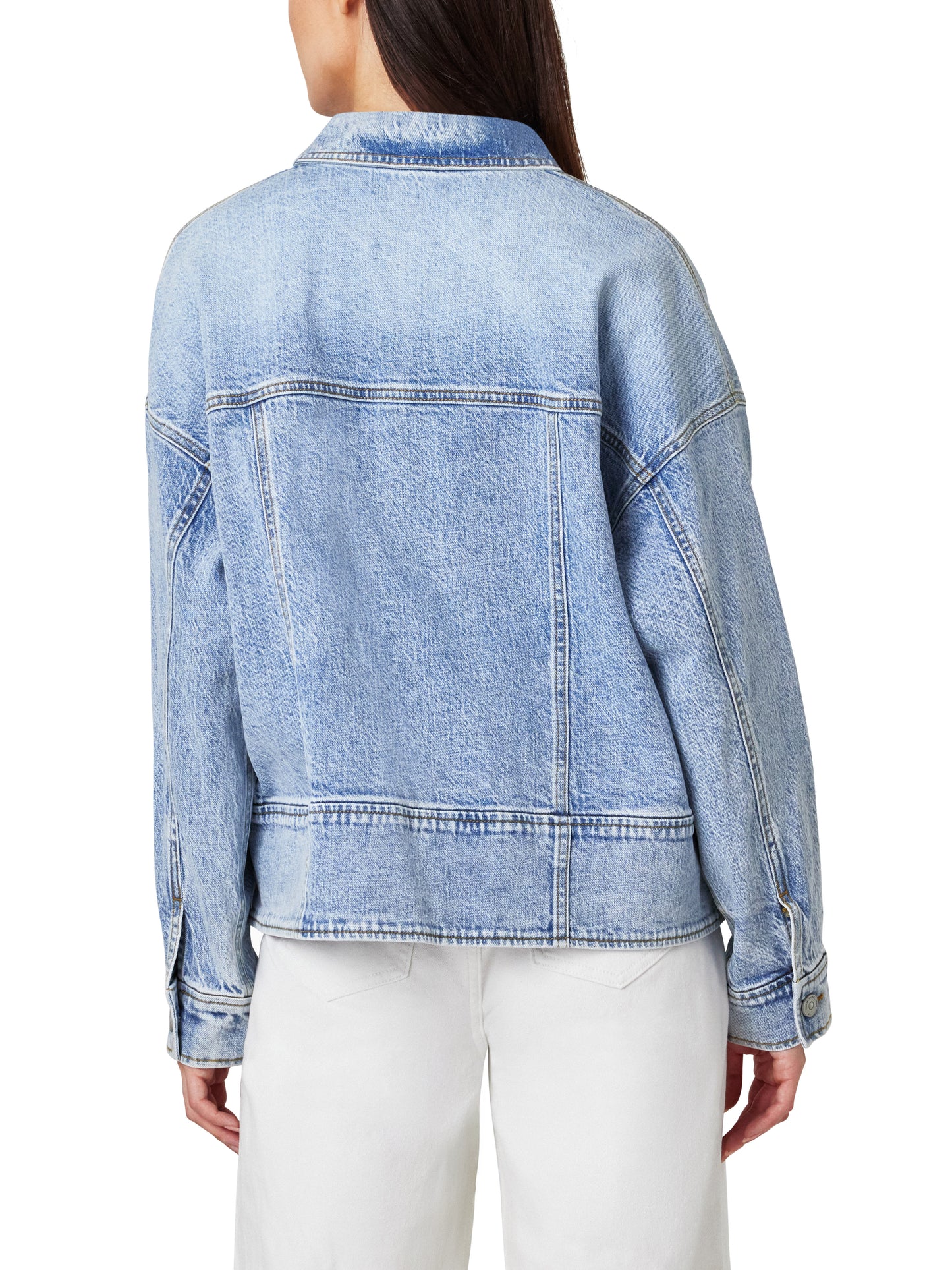 Habitual - Zip Oversized Trucker Denim Jacket