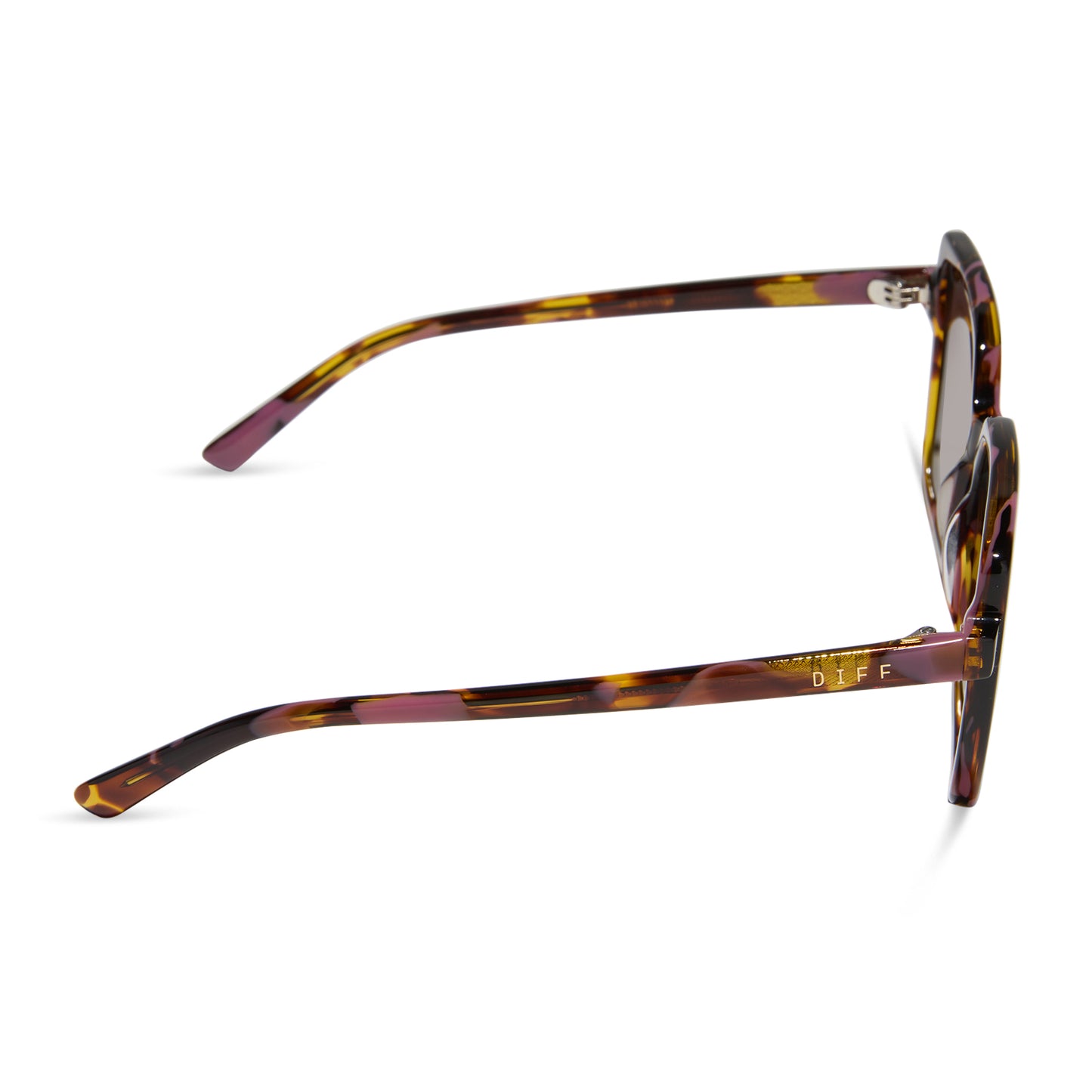 DIFF Sunglasses - Esme Torino Tortoise + Brown Gradient