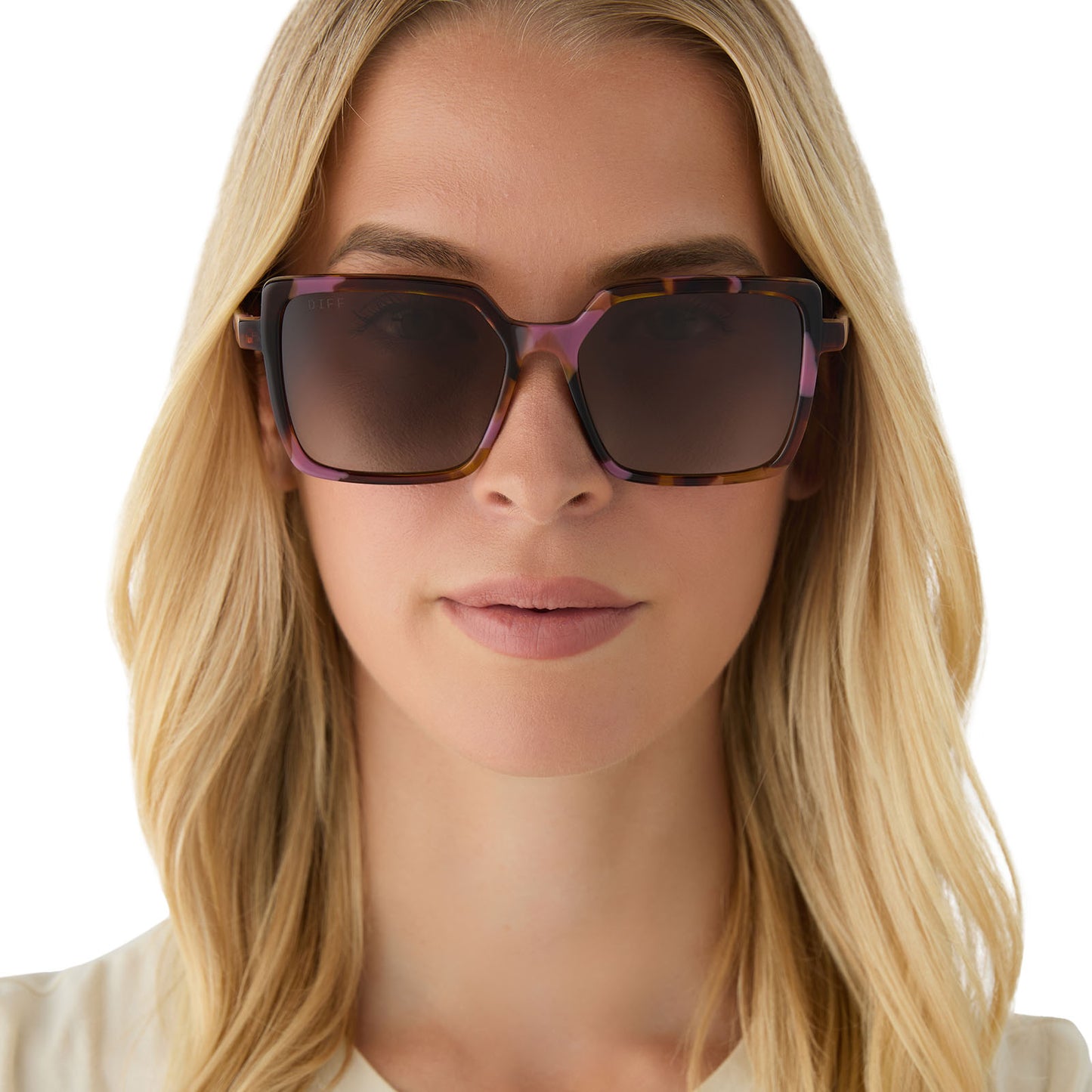 DIFF Sunglasses - Esme Torino Tortoise + Brown Gradient