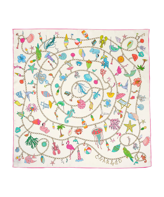 Charmed Life 35" Silk Square Scarf