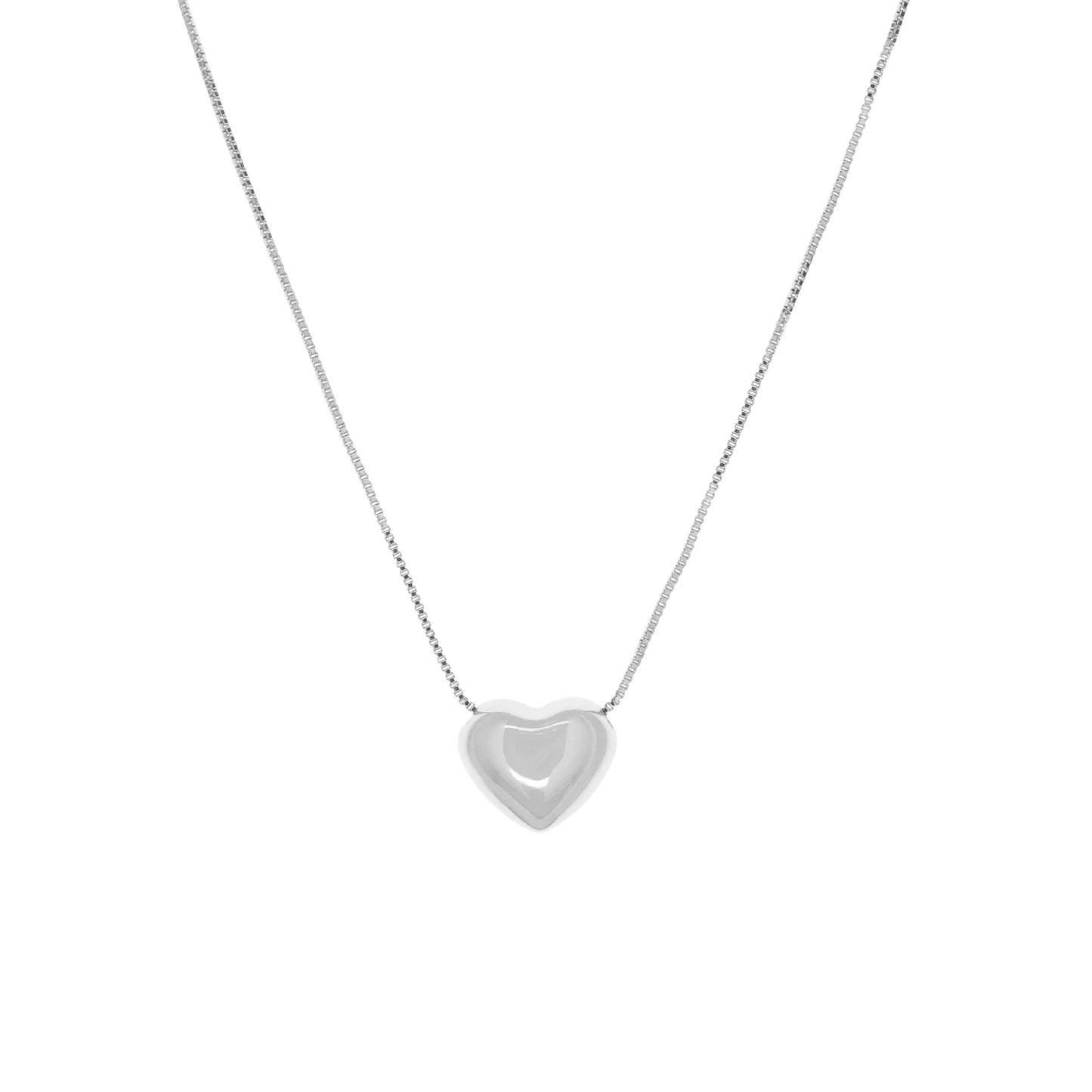 Puffy Heart Adjustable Necklace