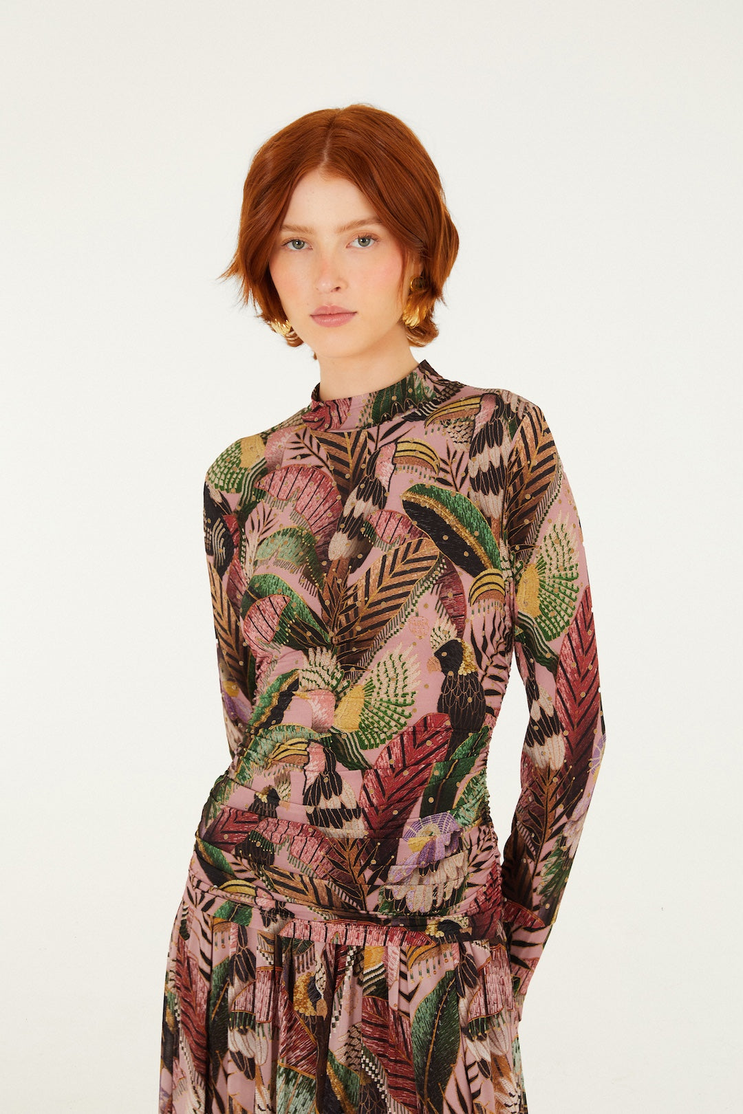 Farm Rio -  Artisanal Birds Blouse