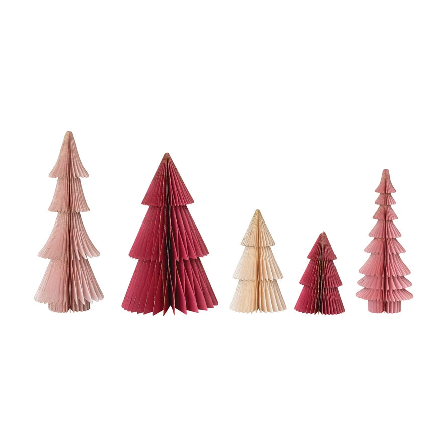 Honeycomb Trees Set of 5